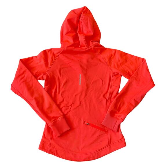 Nike Pro Fleece Quarter Zip Pullover Bright Orange Women’s Size Small - Picture 2 of 4